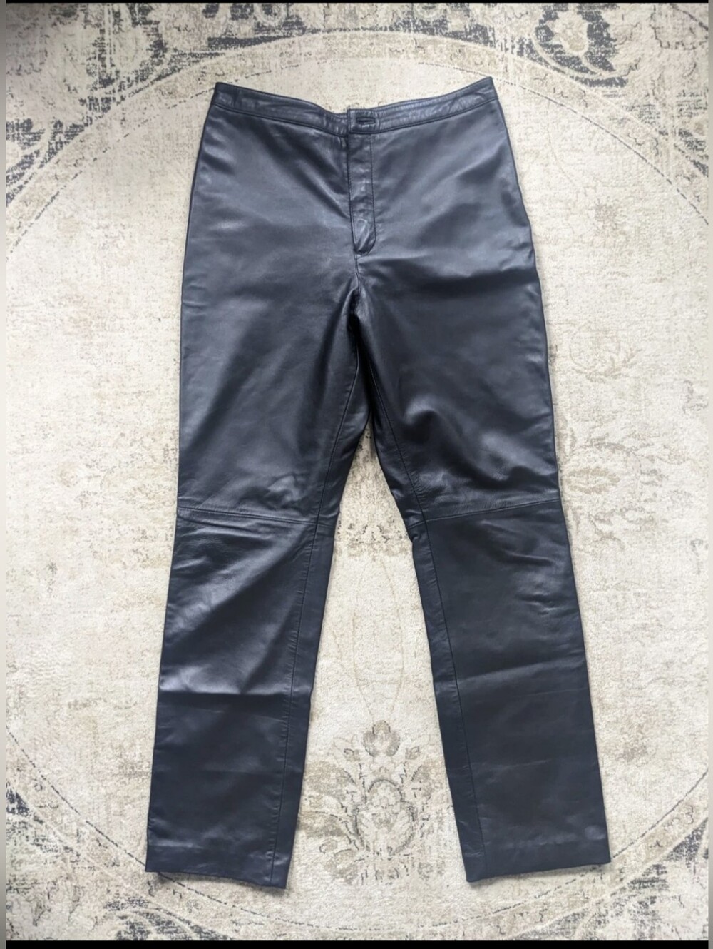 The Jacket Maker Men's Black Lambskin Leather Pants 32W x 32L
